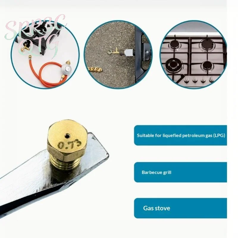 Hot Sale Burner Gas Hob LPG Conversion Kits Jets 50 65 70 87 95 Brass Nozzle For Gas Stove Propane Injector