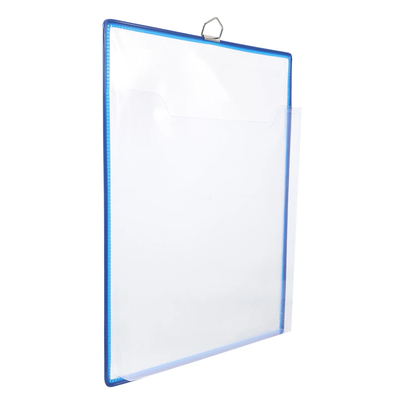 

A4 Hanging File Organizer Transparent Thick Plastic File Storage Bag Wall Mounted Space Saving for Office Home Conference Room