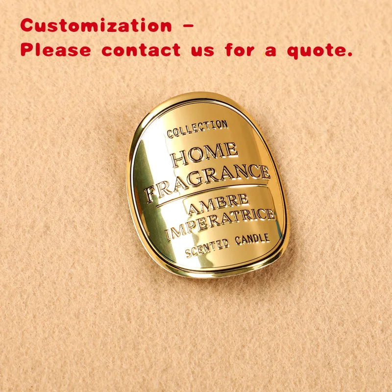 

custom.High Quality Vinyl 3D Aluminium Metal Label Stickers Custom Perfume Beer Wine Beverages Industrial Packaged