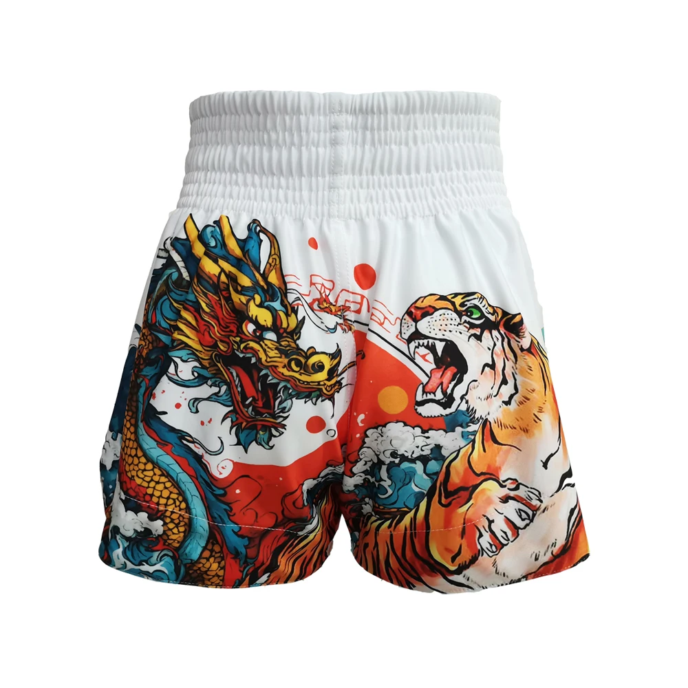 Dragon Tiger Boxer Shorts Fitness Breathable Boxing Shorts Muaythai Boxing Mma Shorts Kickboxing Mma Shorts Boxing Fight Pants