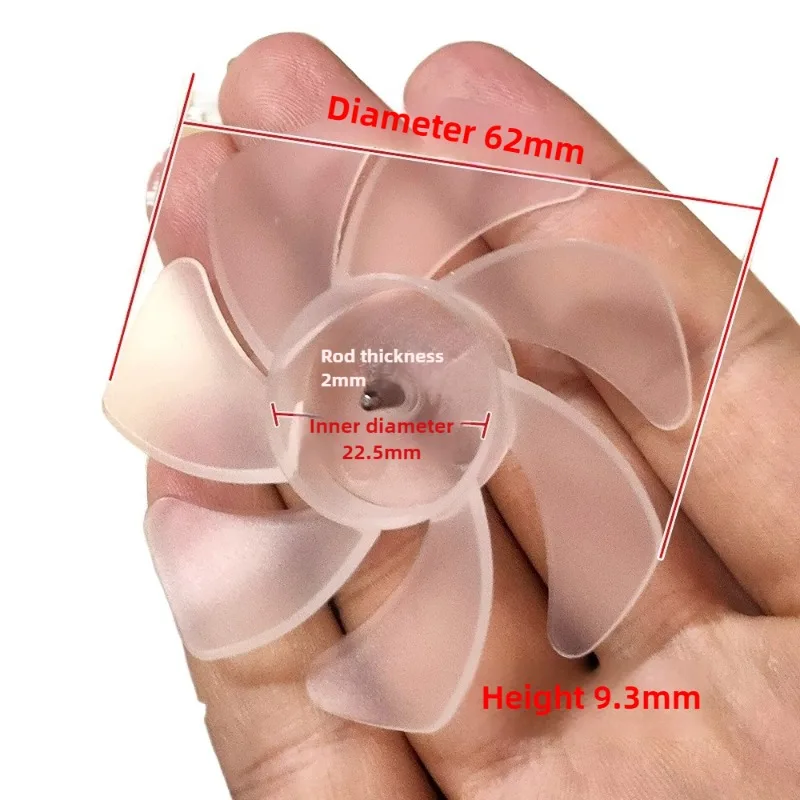 

5 шт. подвесной вентилятор на шею, 7 лопастей, 62 мм, лопасти бесщеточного двигателя с железным валом