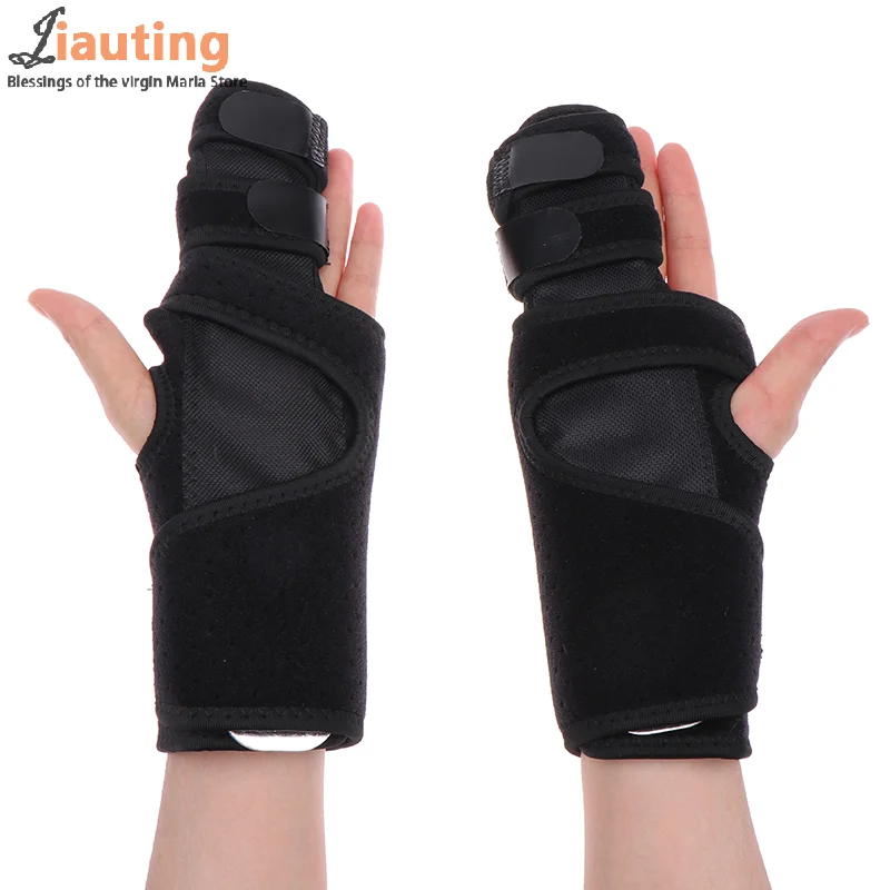 Breathable Mallet Finger Splint For 2/3 Finger Brace Support Stabilizer For Broken Fingers Arthritis Tendonitis