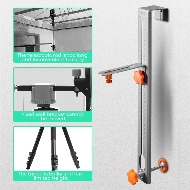 Imbot Laser level hanging wall bracket on the wall infrared lifting support rod decoration ceiling level hanger