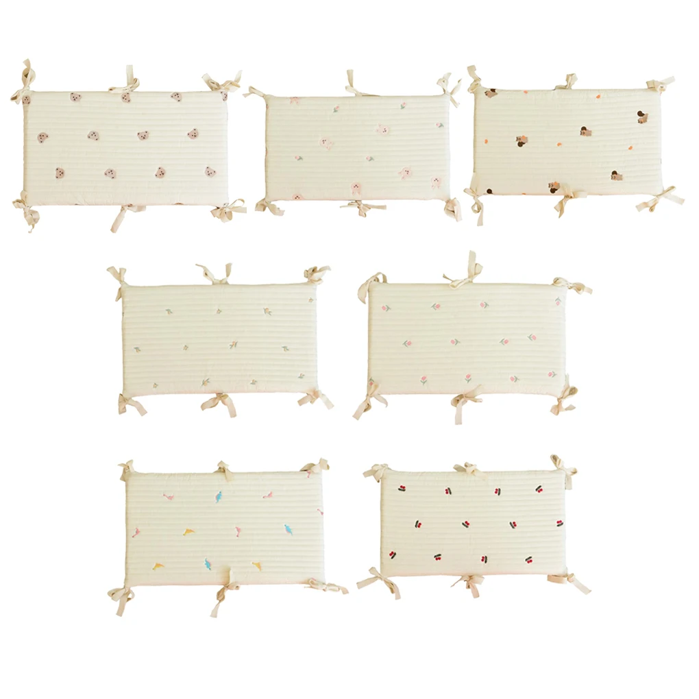 

Хлопковый бампер для детской кроватки, очаровательный моющийся Комплект постельного белья, боковой протектор