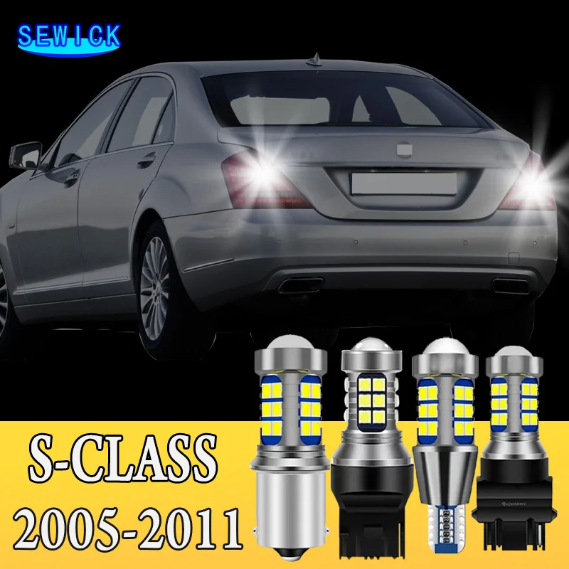 2x światło cofania LED zapasowa żarówka akcesoria do Mercedes Benz S Class W220 W221 C215 C216 2005 2006 2007 2008 2009 2010 2011