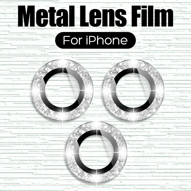 Ypm3Pcs Camera Lens Protector for IPhone 11 12 13 14 15 Pro Max Mini Protective Glass for IPhone 14 15 Pro Max Camera Lens Glass