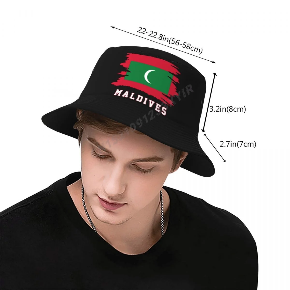 Bucket Hats Maldives Flag Cool Maldivians Fans Sun Shade Cool Outdoor Summer Fisherman Caps Fishing Hat