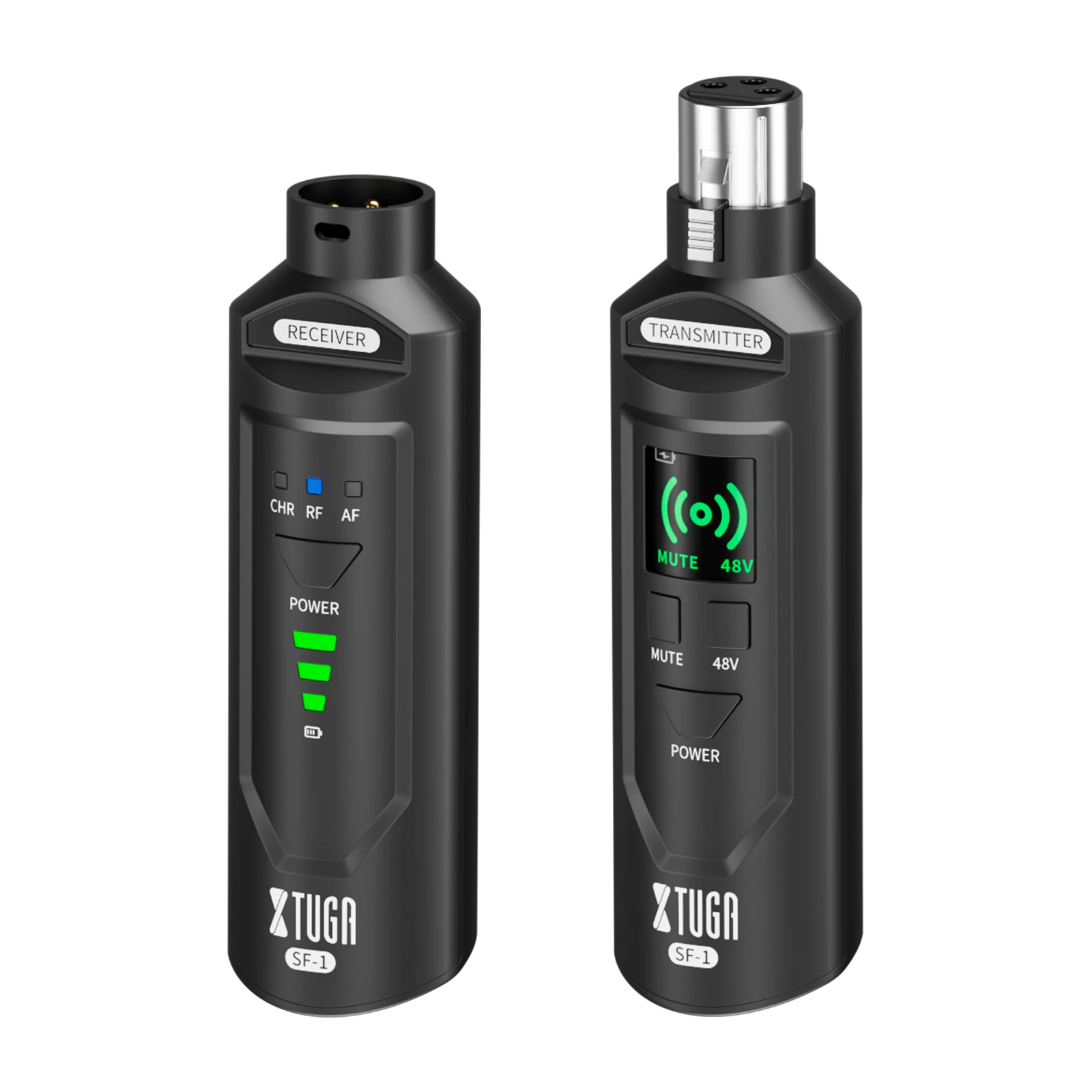 2.4G Updated XLR Transmitter and Receiver Professional Microphone Wireless Converter for Dynamic Condenser Mic Audio Mixer