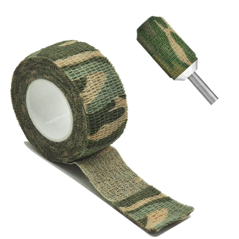 Forest Camouflage Elastic Wrap Tape Hunt Disguise Elastoplast Self Adhesive Sports Protector Knee Finger Athletic Bandage