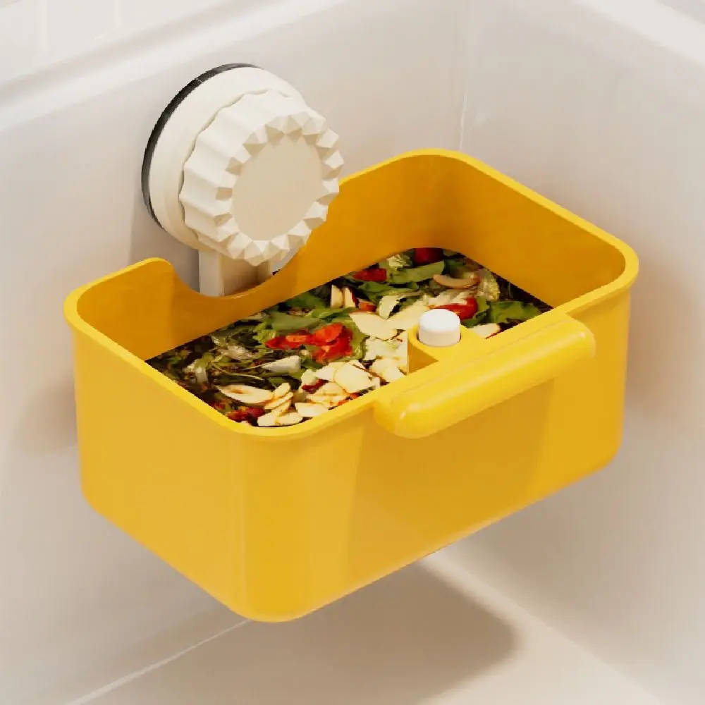 

2Pcs Suction Cup Sink Strainer Basket Detachable Punch-free Kitchen Garbage Filter Creative Self-Cleaning Soap Sponge Shelf