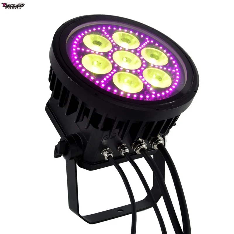 

8 pieces 18 x10 rgbw par 64 led 4 in1 Outdoor waterproof ip65 event show equipment led par light