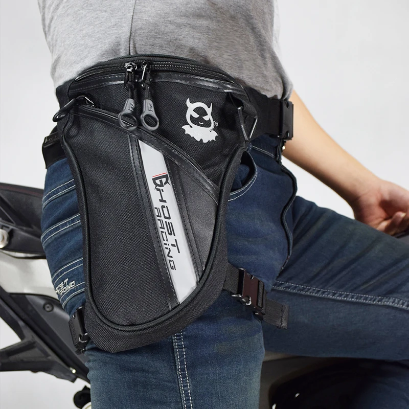 Men Motorcycle Drop Waist Leg Bag Thigh Belt Hip Bum Waterproof Motorbike Tactical Travel Mobile Phone Purse Fanny Pack Bags