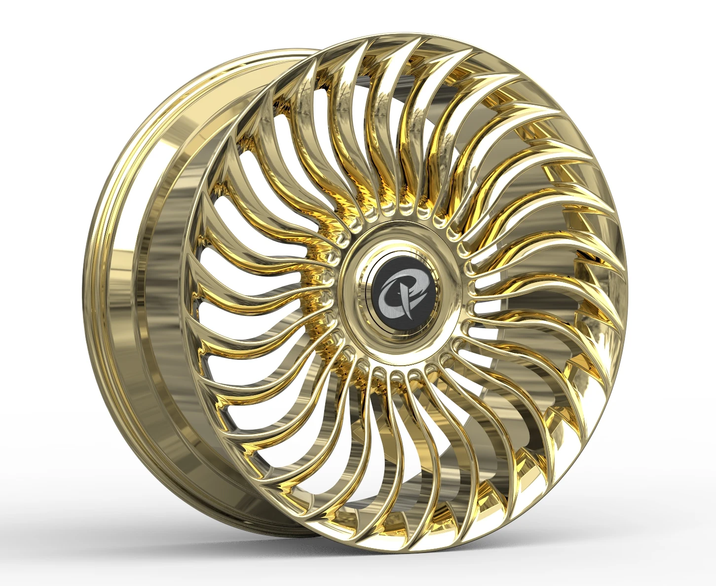 Factory Direct Forged Car Wheels Chrome Silver Multi Stroke Wheels Rims for Customization