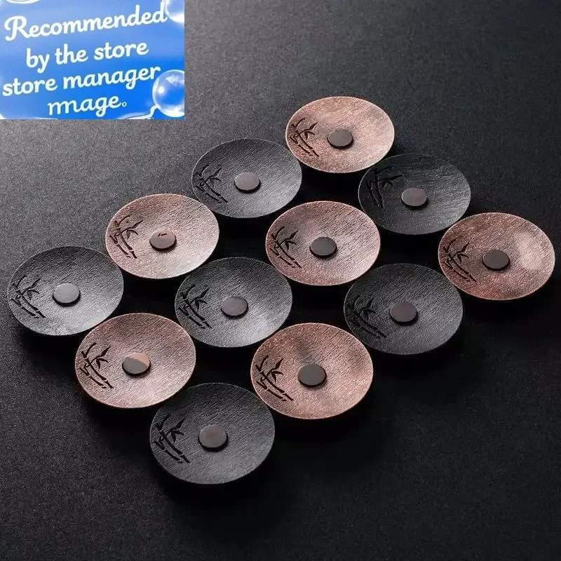 

Креативный коврик для чайной чашки, изоляционный горшок, аксессуары для чайной церемонии в японском стиле, ретро, бронза, блюдце, круглая подставка