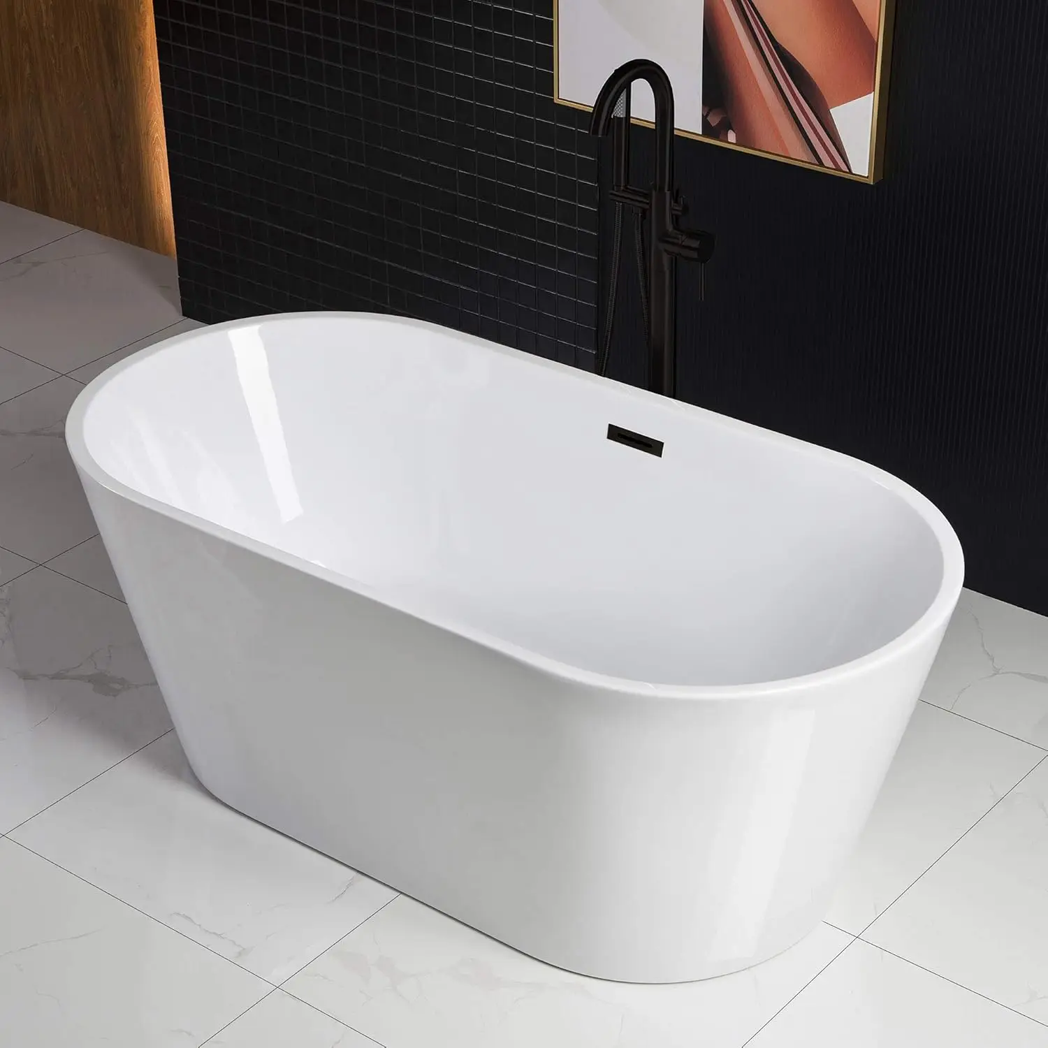 MB-Drain &O Bathtub, Matte Black