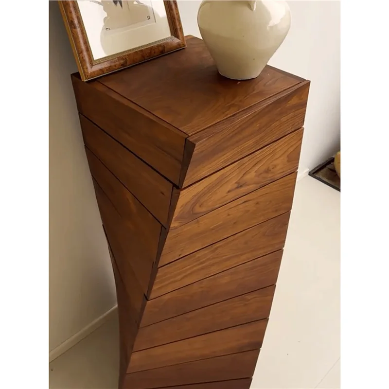 

New Chinese ebony nine chest chest chest drawer cabinet living room solid wood high-end special-shaped living room storage