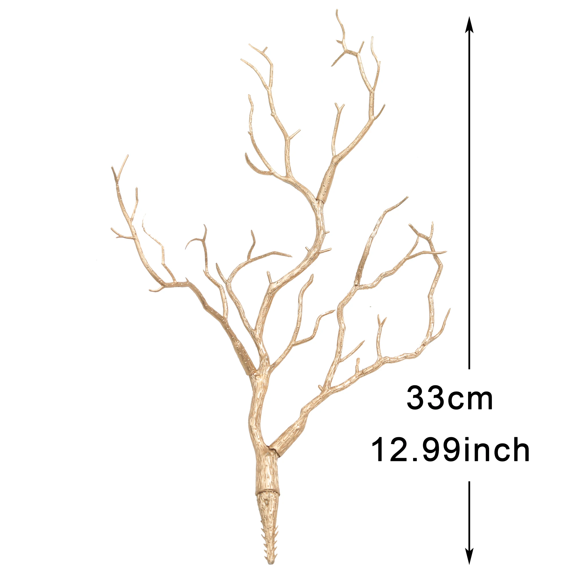 فروع شجرة بلاستيكية اصطناعية قرون وهمية شكل الزفاف زينة عيد الميلاد النباتات خريف شتاء ديكور طاولة المنزل
