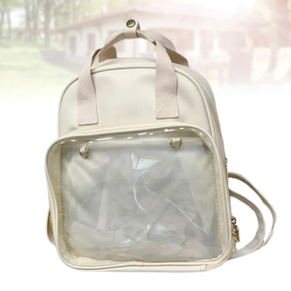 

Candy Color Large Capacity Backpack for Girls Women Students Office Ladies Adjustable Shoulder Straps Smooth Zipper Closure
