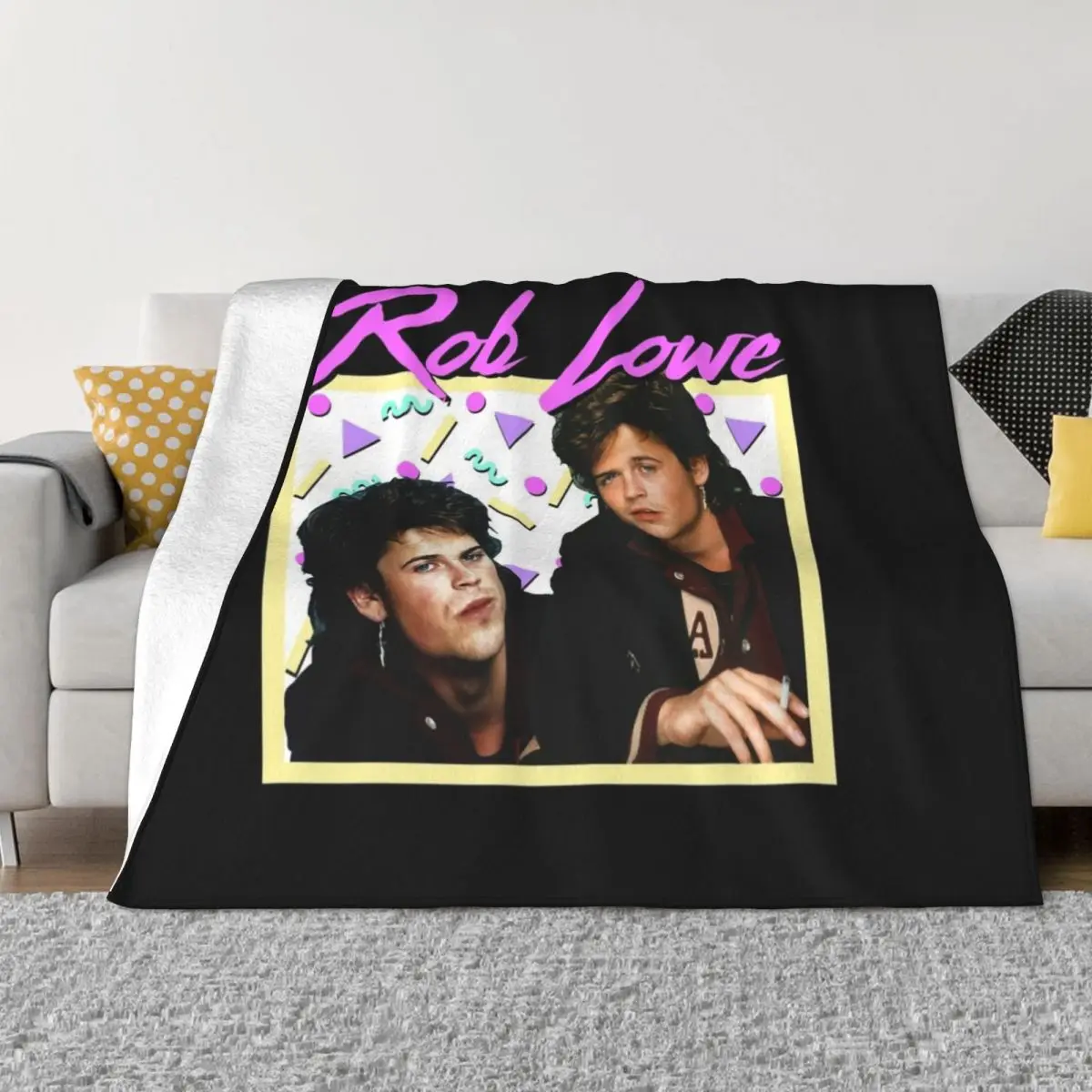 

80s Rob Lowe Throw Blanket Summer Blanket Sofa Blanket Fashion Sofa Blankets