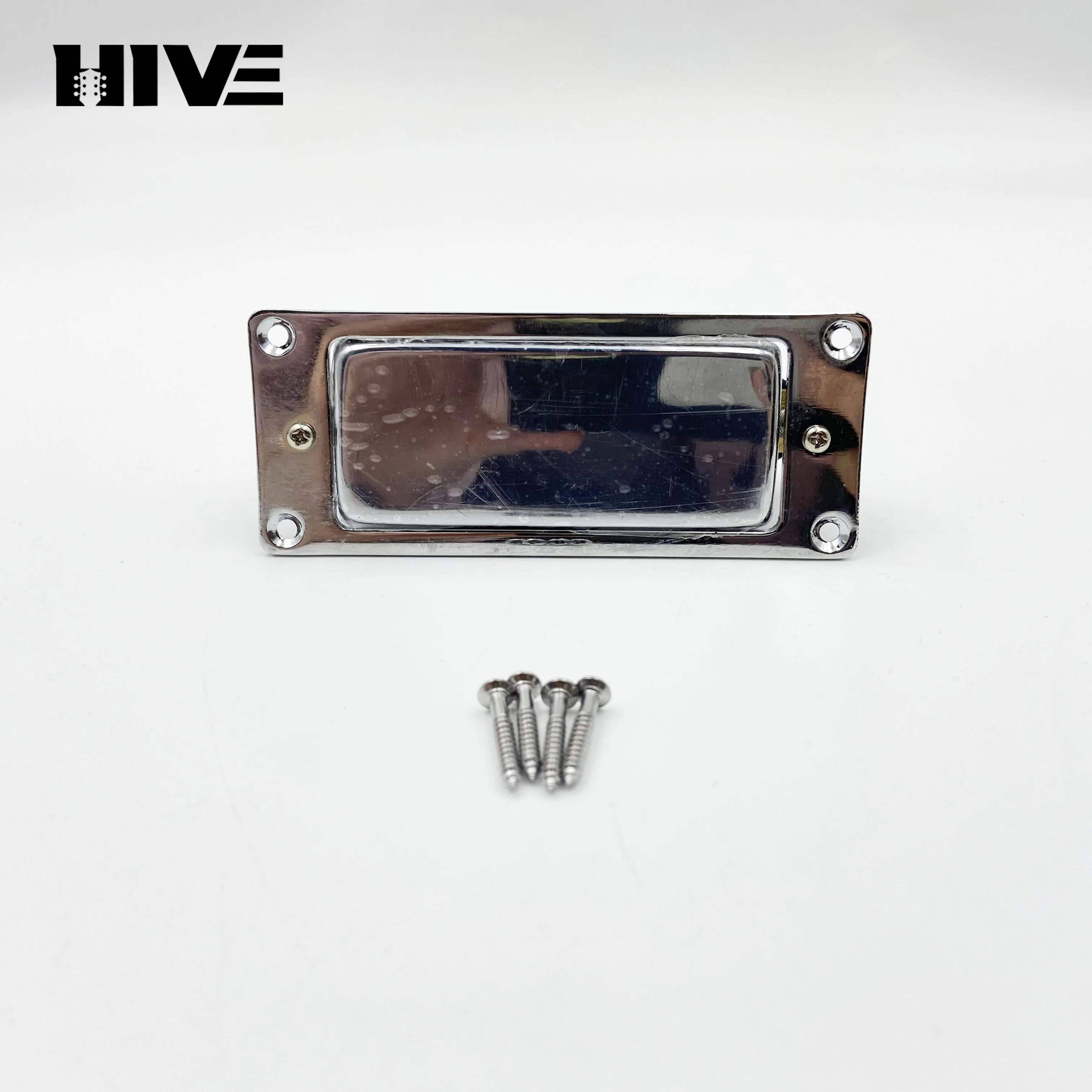 Captador de Guitarra Mini Tipo Fechado LP4-core Bobina Dupla com Borda Cromada para Guitarra Elétrica - Acessório DIY para Guitarra