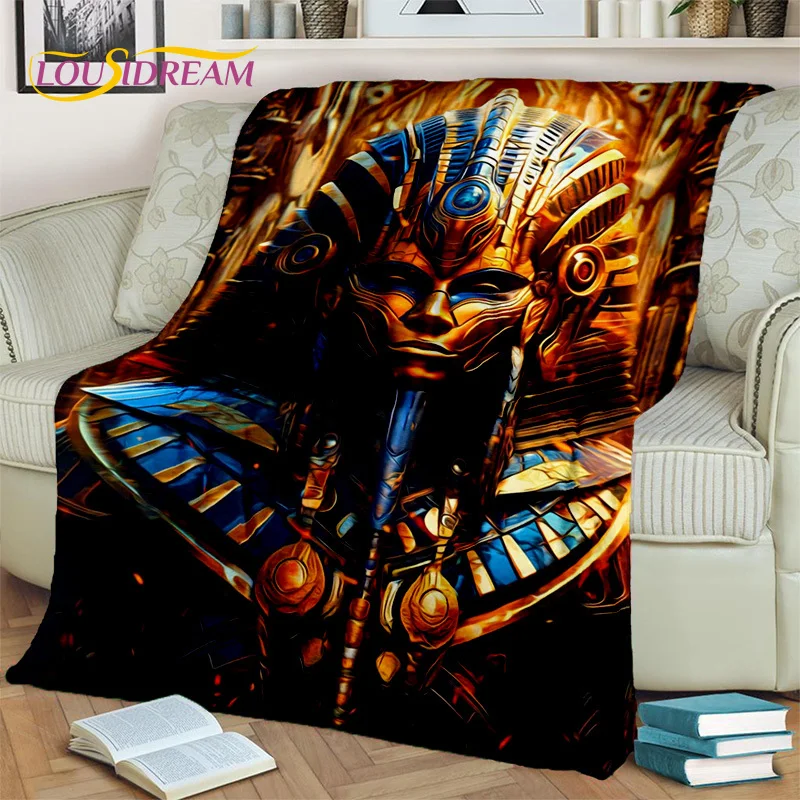 

Anubis Pharaoh Horus Mummy Egyptian Mythology Gods Blanket,Soft Throw Blanket for Home Bedroom Bed Sofa Picnic Cover Blanket Kid