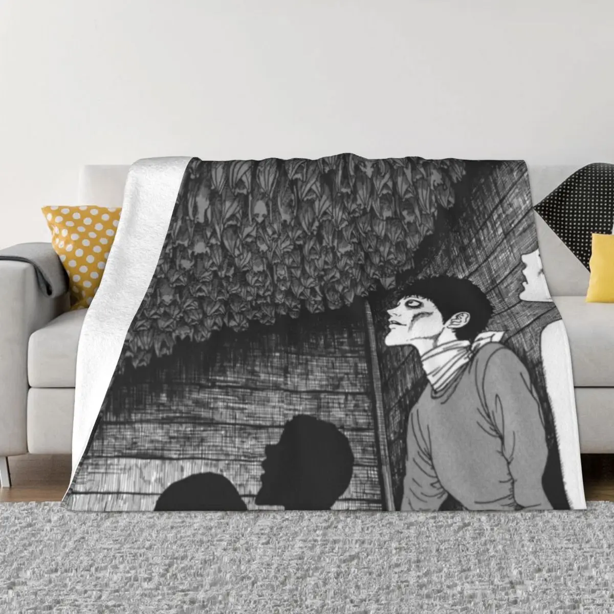 

Junji Ito Writer 001197 Домашнее одеяло для кровати Пляжное одеяло Одеяло для дивана-кровати Персонализированные одеяла Пледы