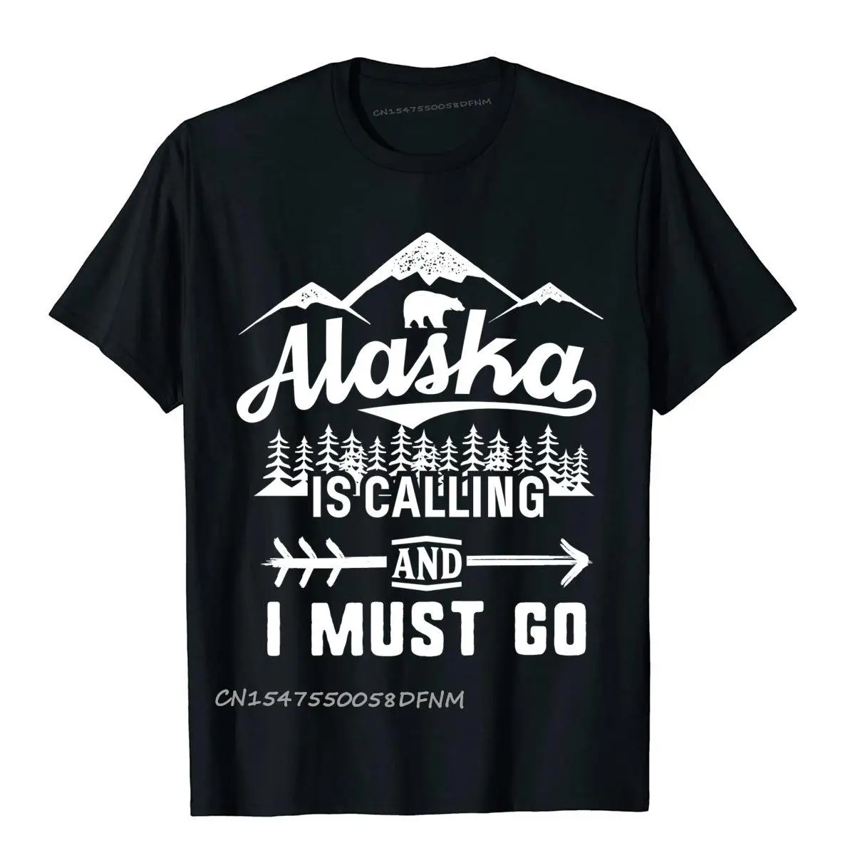 Alaska Is Calling Vacation Michael Moto Biker Premium Cotton Men T Shirt England Style Funny Top T-Shirts