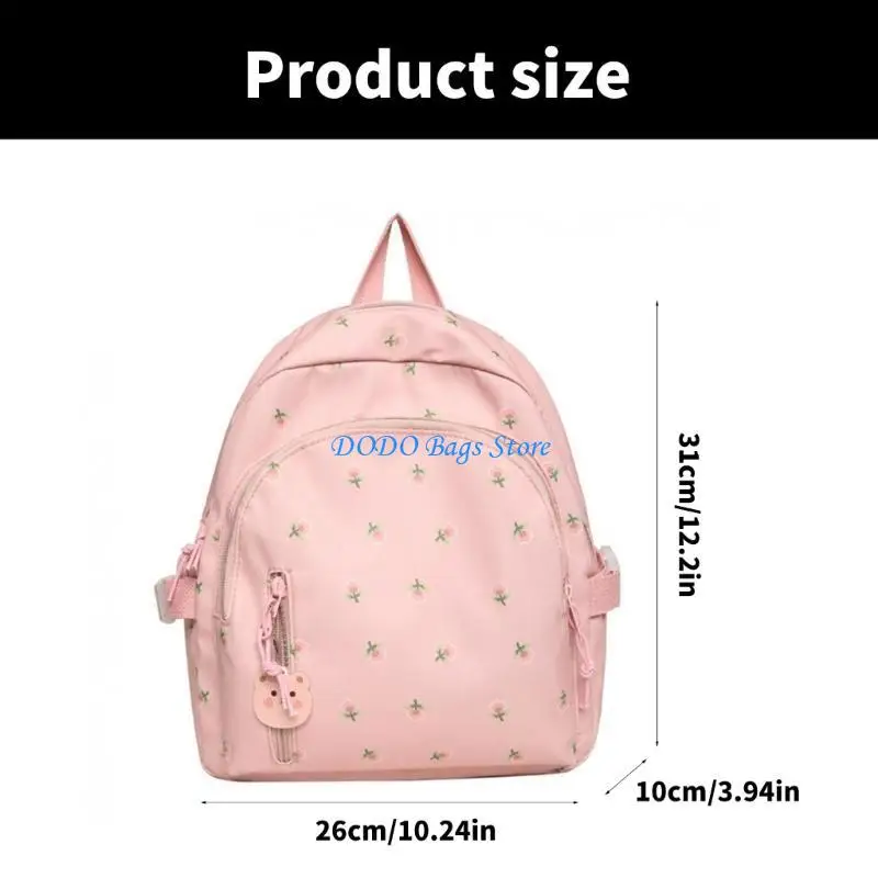 Aesthetic Backpack for Girl Small Backpack Korean Styles Casual Daypacks Travel Rucksack Student School Bag