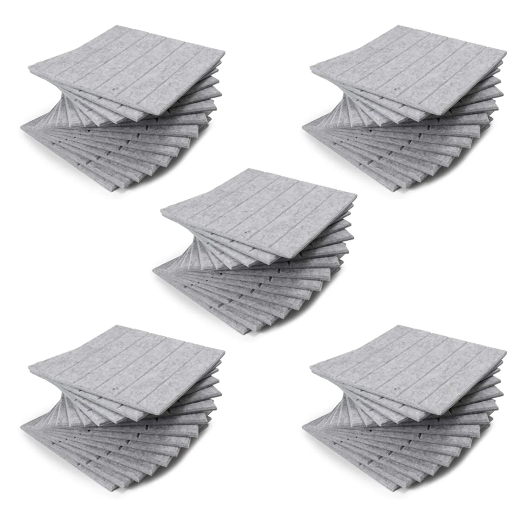 AFOURT-60 Stück schallabsorbierende Platten, Schalldämmungspads, Echo-Bass-Isolierung, zur Wanddekoration und akustischen Behandlung – Detail 4