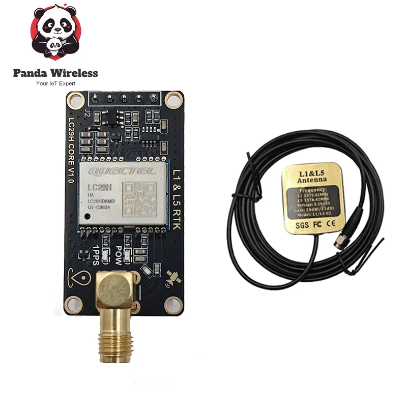 

Quectel LC29HBS LC29HDA RTK Positioning Core Board LC29H Series L1 L5 GPS Glonass Galileo GNSS High Precision Centimeter Level