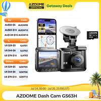 AZDOME GS63H Dash Cam 4K Built-In GPS Wi-Fi Dash Car Camera with Starvis 2.4\