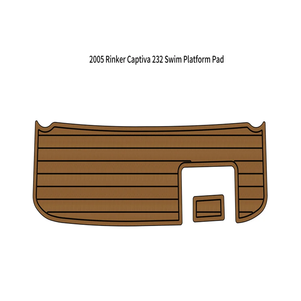 

Swim Platform Step Pad Boat EVA Foam Teak Deck Floor Mat For 2005 Rinker Captiva 232