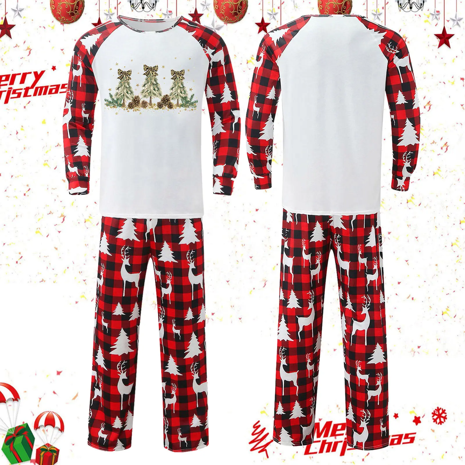 

Christmas Pyjamas Family Set Pyjamas Christmas Partner Women Men Children Christmas Pyjamas Boys Girls And Plaid Pajamas Family