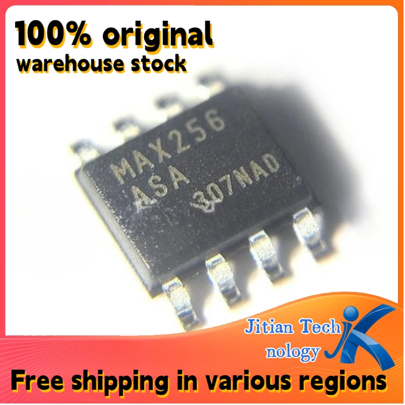 100% original inventory 1PCS MAX256ASA+T logo MAX256 SOP-8 Extreme drive IC half-bridge driver chip IC Channel direct sales