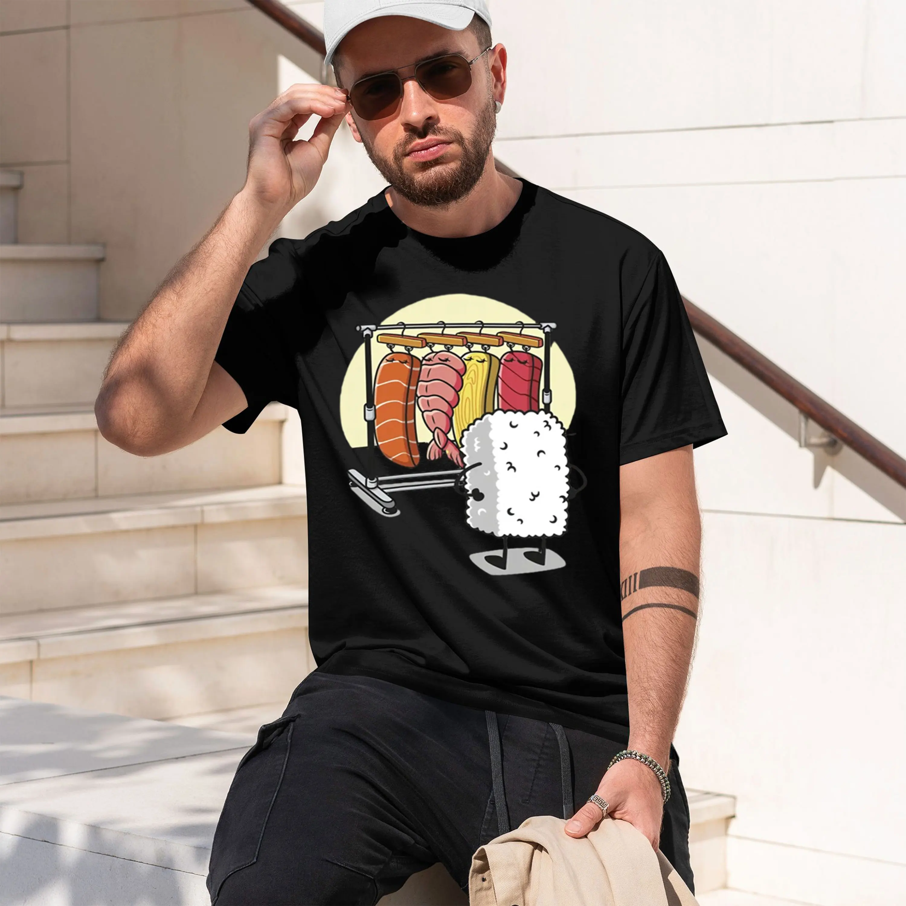 Sushi Wardrobe T Shirt Women Men Funny High Quality T-shirt Graphic T Shirts Loose Short-sleeve Pritned Tshirt Man Tops 2026 New