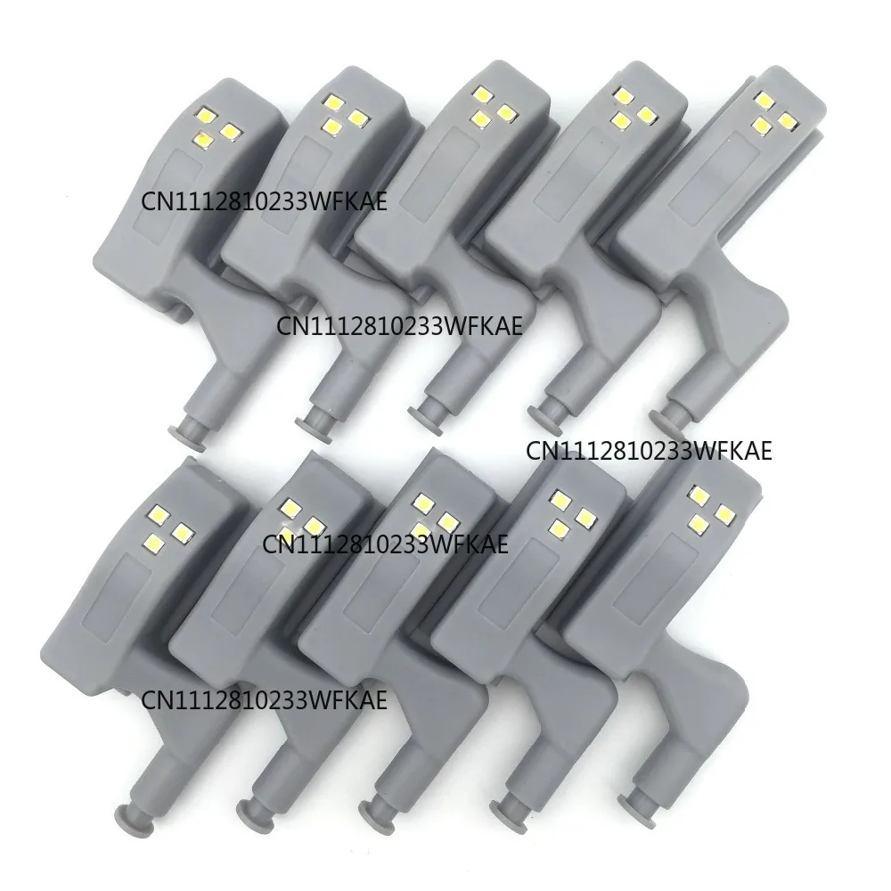 10Pcs Cabinet Hinge Light Inner Hinge LED Sensor Light for Kitchen Bedroom Living Room Wardrobe Night Light Wardrobe Light