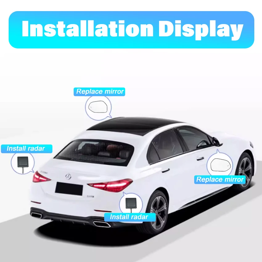 BSD BSM BSA Lane Change Assist Blind Spot Detection Car Mirror For Volkswagen Bora Sagitar Lavida PLUS Passat 2018-2025