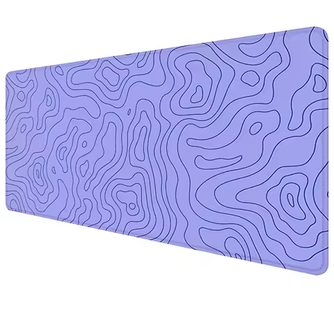 MousePad Purple Large Topographic Mouse Pad Gaming Accessories Pc Laptop Gamer Extended Desk Mat Rubber Base Gaming Keyboard Mat