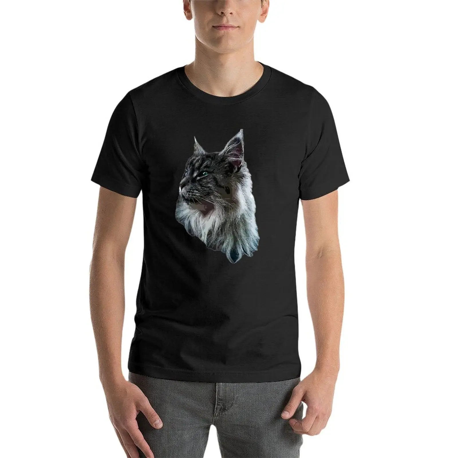 Maine Coon Cat T-Shirt aesthetic clothes kawaii clothes summer top mens t shirts pack