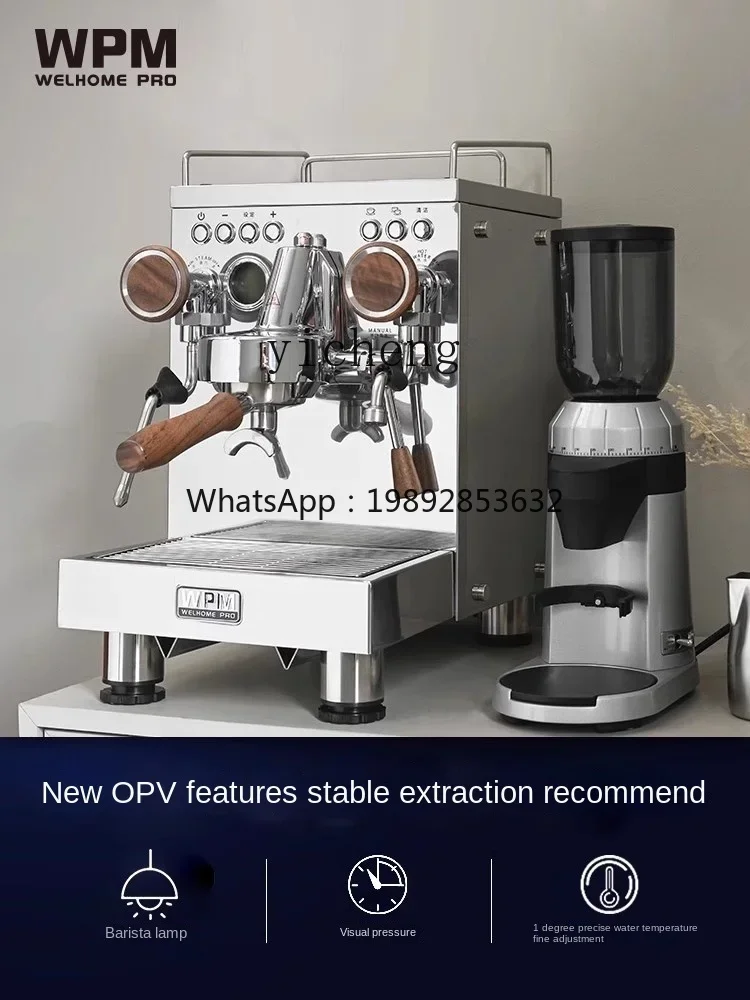 

Coffee Machine Household Small Semi-automatic Freshly Ground Coffee Household Commercial Use