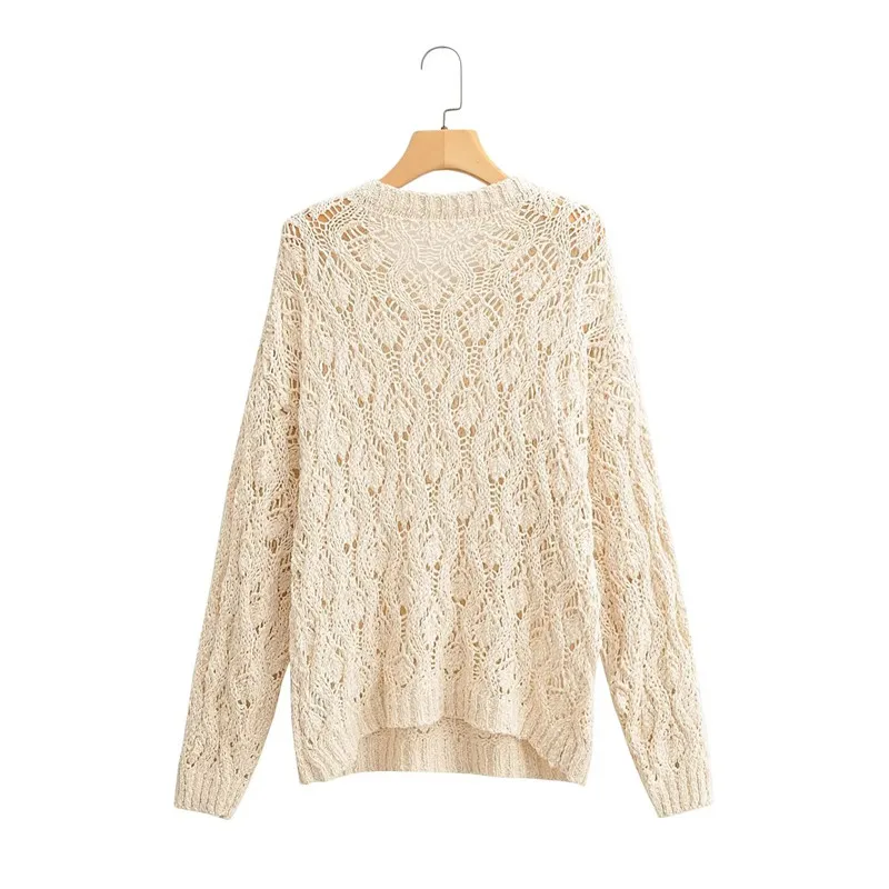 

Faionable Cotton Knitted round Ne Me Fabric Women's Top Summer New Arrival Breathable Comfortable Low round Ne Design