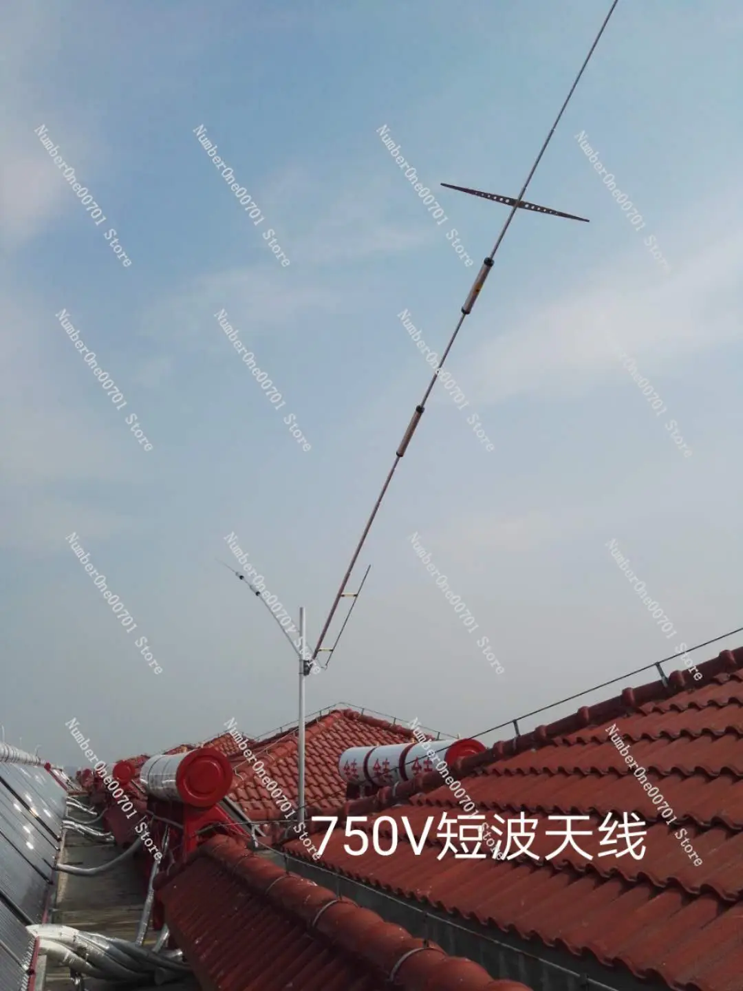 

Высокоэффективная коротковолновая антенна 750V, V-образная, 5-диапазонная, с низким уровнем шума