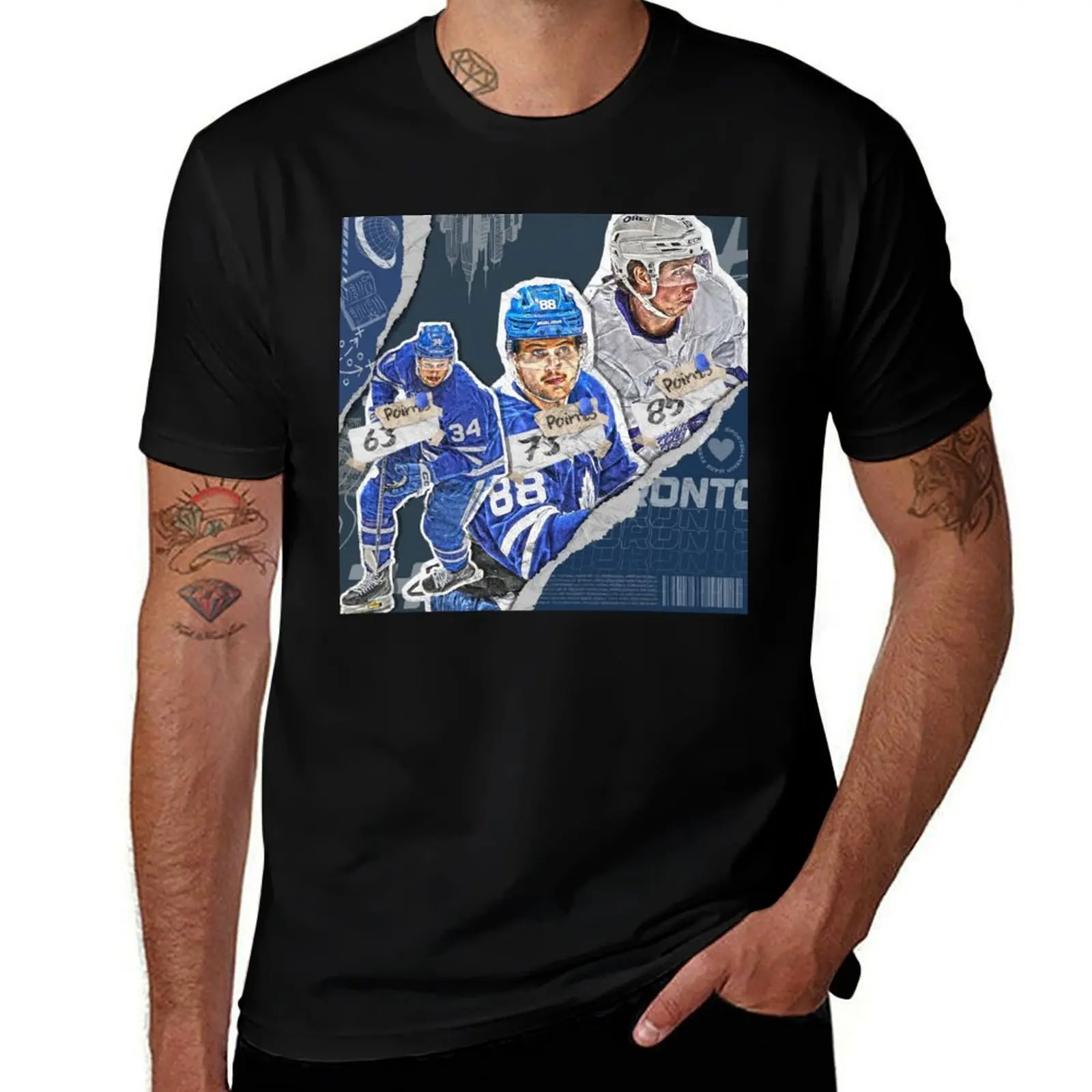 Toronto Hockey Team Squad Design 1 T-Shirt Quick Dry Fishing T-Shirt