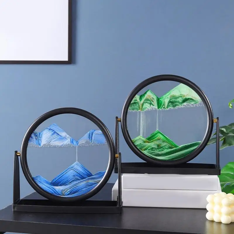

KX4B Rotatable Moving Sand Art Picture 3D Motion Display Flowing Frame