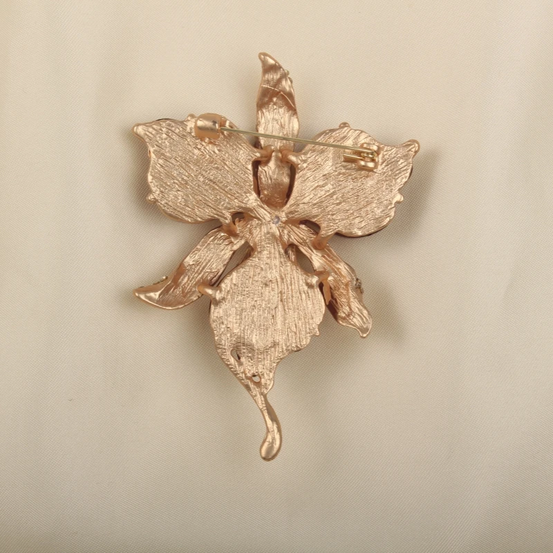 Vintage Broccoli Brooch Exaggerated Antique Style Glass Light Luxury Retro Floral Letter  Solid Men/Women\'s Clothing Accessories