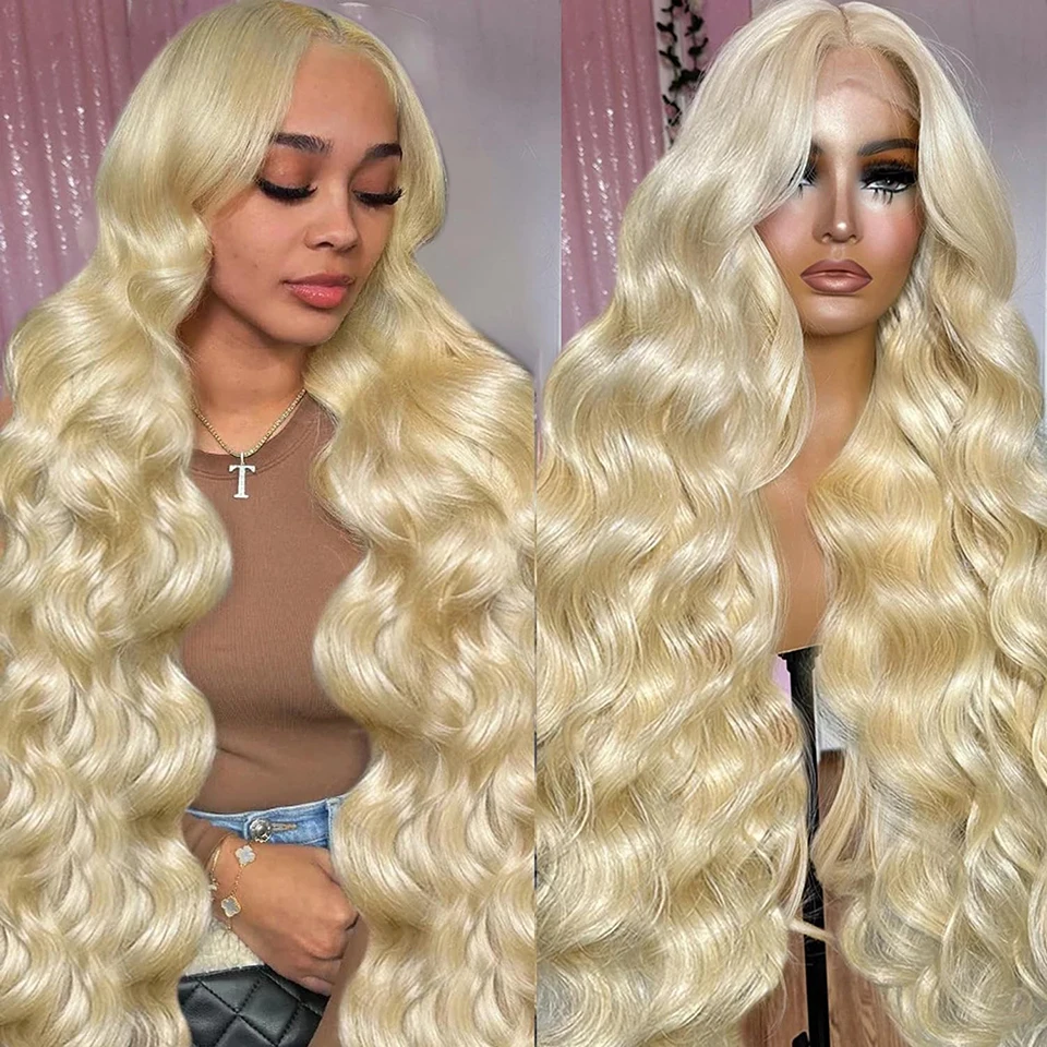 

613 Honey Blonde 13x6 Lace Front Wig Human Hair 180% Density Body Wave Blonde Lace Front Wigs Glueless Pre Plucked Wig On Sale