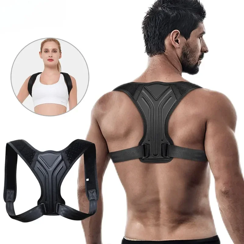 

Adjustable Back Shoulder Posture Corrector Belt Clavicle Spine Support Reshape Your Body Home Office Sport Upper Back Neck2027