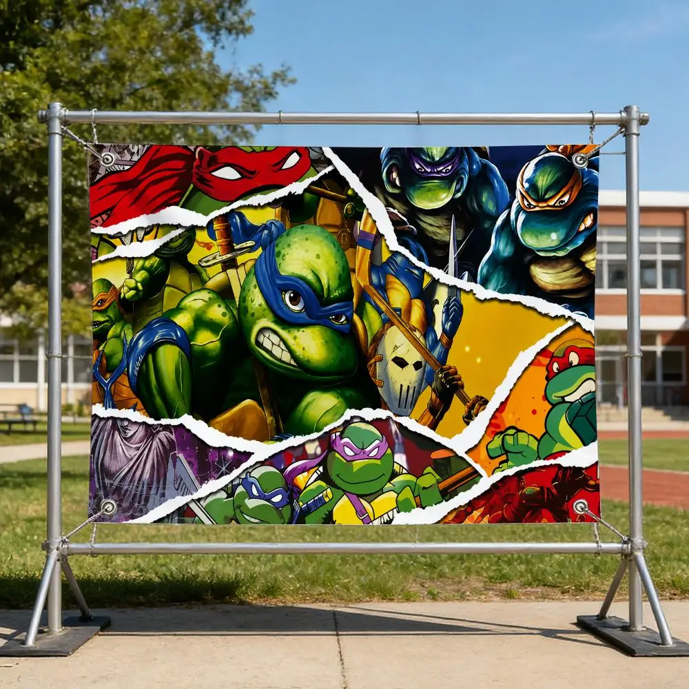 Teenage Mutant Ninja Turtles Flags Specialized for indoor and outdoor home decorations, outdoor camping, and bar parties