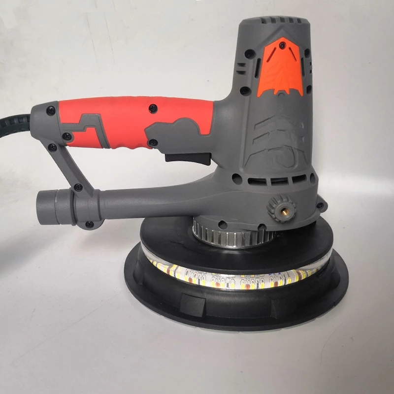 Handheld self-priming wall sander Polishing sandpaper machine Wall dust-free putty machine with double light strip DWS-180S