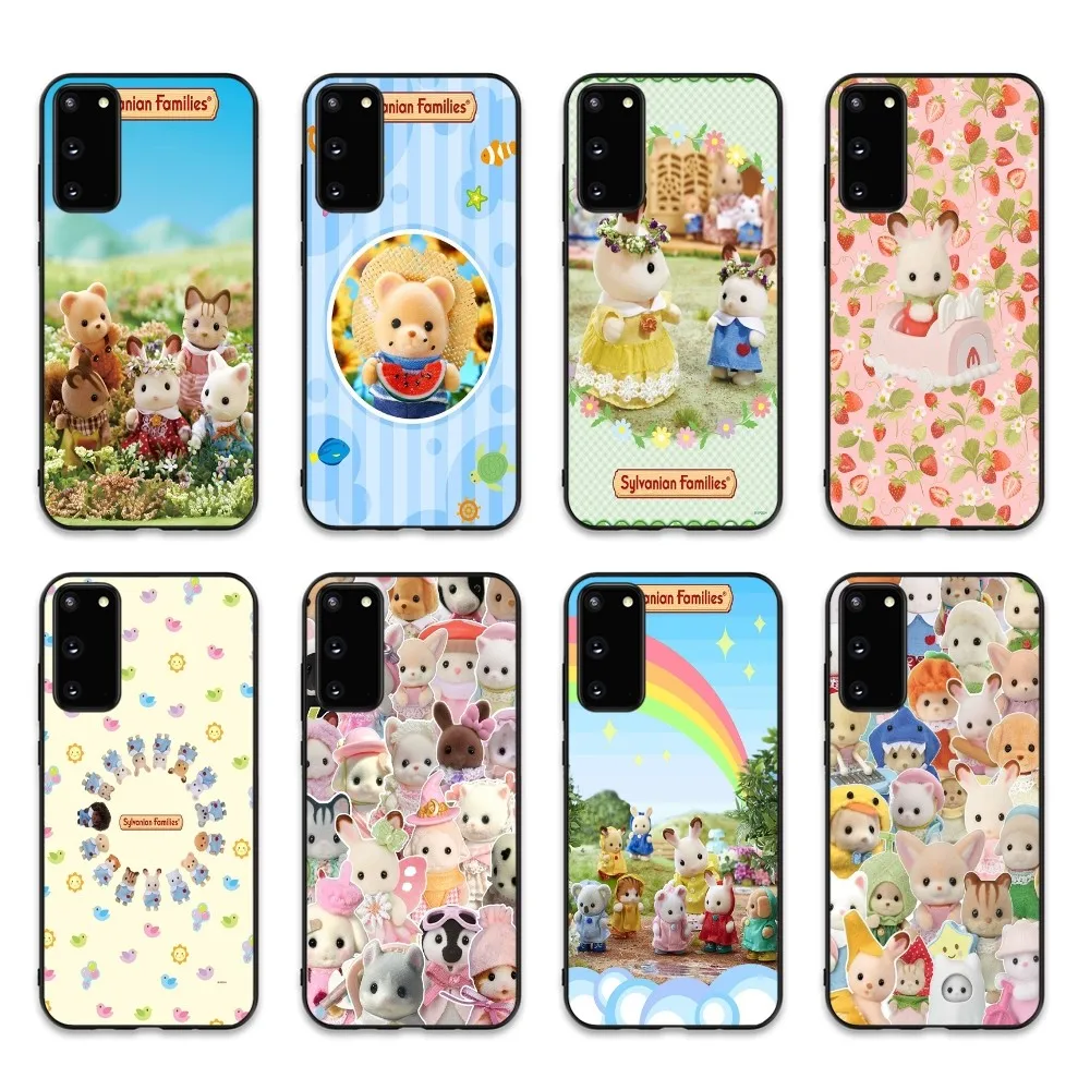 Cute Sylvanian Families Phone Case For Samsung S 9 10 20 21 22 23 30 23 24 Plus Lite Ultra FE S10lite Fundas